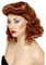 KULTFAKTOR GmbH Pin Up Girl Perücke rotbraun E