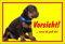 Melis Folienwerkstatt Schild Warnschild Achtung Dobermann – Vorsicht-wenn ich groß Bin - Hund Hundeschild 30x20cm Hartschaum Aluverbund -S26C
