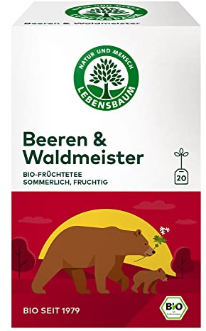 Neu Lebensbaum Bio Beeren & Waldmeister, 20 Beutel x 2 g Früchtetee, sommerlich und fruchtig, 100% Bio, Früchteteemischung