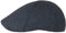 Lipodo Flatcap Herren - Schirmmütze im Herringbone-Design - Herrenmütze in verschiedenen Größen - Hinterseite mit Stretchband - Mütze mit Futter schwarz-blau M (57-58 cm)