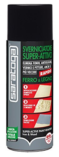 Décapant super actif pour fer et bois, capable d’éliminer même les couches de fond, 400 ml