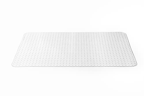 KAISER plastic® Bodenschutzmatte | Made-In-Germany | für Teppichboden | 115 x 135 cm | aus Polycarbonat
