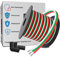 LEADTOPS Cavo di Prolunga Conduttore a 3 pin 10 Metri 3x0,32mm² 22 AWG Cavo in Rame Stagnato a Trefoli per 5/12V DC WS2812B WS2811 Colore da Sogno RGB Luce di Striscia del LED, Bobina da 33ft