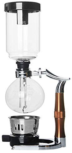 Machine À Siphon À Café, Machine À Café À Siphon Percolateurs À Siphon en Verre sous Vide avec Poignée 1-3 Tasses Cafetière À Siphon, Cruche À Siphon en Verre Lavé À La Main