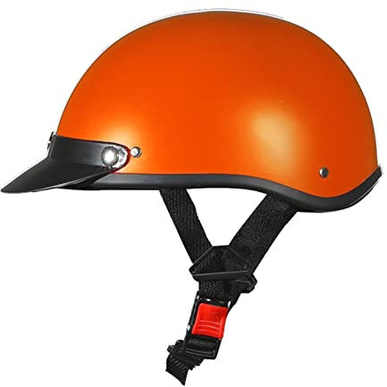 Motorrad Halbhelme Brain-Cap · Halbschale Jet-Helm Motorrad-Helm Roller-Helm Scooter-Helm Retro Motorrad Half Helm für Chopper Biker Moped-Helm,ECE-Zulassung C,55-62CM