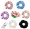 6 Pack Zip Velvet Long Hair Tie, DaKuan versteckte kleine Tasche, geeignet für Frauen, Mädchen, Aufbewahrungsgeld, Lippenstift, Halskette (Marineblau, Hellbraun, Schwarz, Rosa, Lila, Beige)