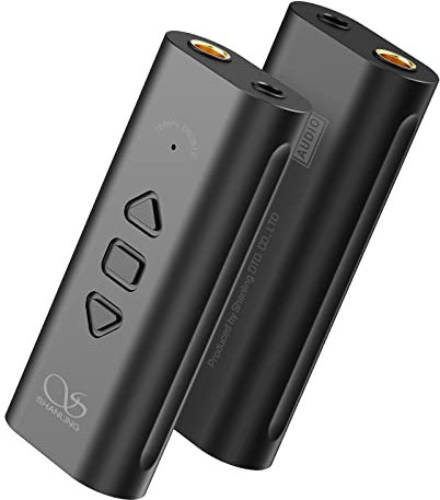 SHANLING UA3 USB DAC/AMP,Portable Headphone Amplifier,Tiny Earphone Amps Android app Control,Balanced Hi-Res Dongle,32bit/768kHz DSD512|3.5mm&4.4mm Jack,for Phone/Player/Nintendo Switch/PC
