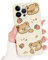 Newseego Compatible with iPhone 14 Pro Max Case for Girls Women, Cute Bear Strawberry Cartoon Pattern Design Liquid Silicone Soft Shockproof Lens Protection Bumper Cover for iPhone 14 Pro Max-White