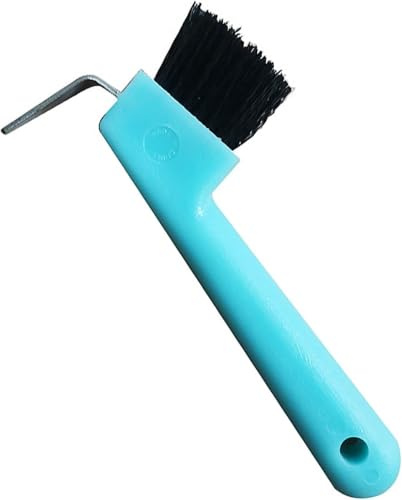 Hufkratzer für Pferde, ergonomischer Hufreiniger, tragbarer Hufkratzer für Zuhause, Schönheitssalon, Friseur (zufällige Farbe)