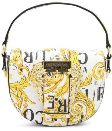 VERSACE JEANS COUTURE Barock, Handtasche, Umhängetasche, Weiß