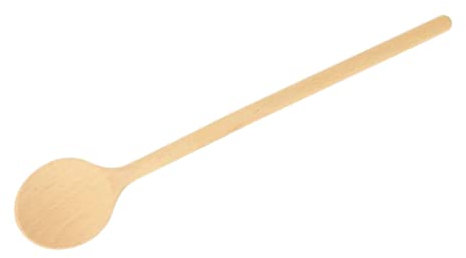 teemando® großer, runder Großküchen-Kochlöffel aus Holz, 80 cm, Kochlöffel zum Kochen und Backen