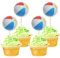 Gyufise 36 Pack Beach Volleyball Cupcake Toppers Star Sports Ball Cupcake Picks Baby Shower Beach Volleyball Sports Players Theme Birthday Party Cake Decorations Supplies