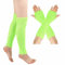 SHTGOI Beinstulpen und Pulswärmer Set Baumwolle Strick Beinwärmer Fingerlose Handschuhe Winter Arm Handwärmer Legwarmer Bein und Arm Stulpen für Yoga-Tanzen Turnhalle Ausübt Halten Warm Grün