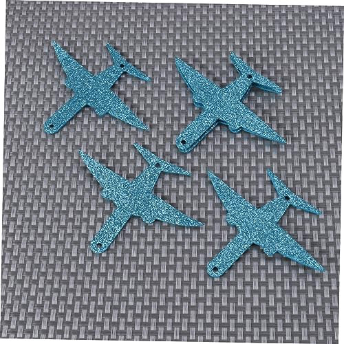 Warmhm 3m Flugzeug Girlande Aus Glitzerpapier Mit Wolkenornamenten Lange Wimpelkette Für Kinderzimmer Geburtstagsparty Und Hochzeitsdekoration