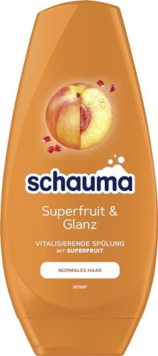 Schauma Schwarzkopf Spülung Superfruit & Glanz (1x 250 ml), vitalisierende Haarspülung mit pflegender Formel stärkt das Haar und verleiht einen natürlichen Glanz