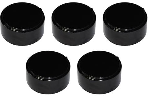 Ariston Hotpoint Indesit - Kit 5 manopole in plastica colore nero per cucina piano cottura - M0236/NKIT