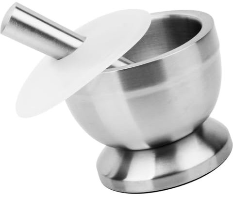 ZAIED Picador De Ajo Prensado De Acero Inoxidable,Triturador De Ajo Manual, Molinillo De Ajo,Cortador Verduras,Picador Alimentos De Cocina para Ajos, Pimientos,Jengibre,S