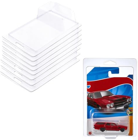 12 Stück Case für Spielzeugauto Modell und Matchbox Schutzhülle kompatibel mit Car Toy Transparente Blisterbox für Display Speicher 18,5x12x5 cm
