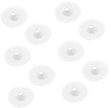 EXCEART 10st Strauß Spitze Schaum-Bouquet-Spitze Blumensträuße Überbacken Blumenstraußkragen Aus Spitze Blumenstraußhalter Häkeln Weiß Braut Spitzenkragen Blumenstrauß Liefert Stoff