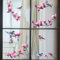 WandSticker4U®- Fensterbilder Sommer selbstklebend MAGNOLIEN in Lila I Fensteraufkleber Fenstersticker Blumen Pflanzen Vögel Kinderzimmer Wohnzimmer Schlafzimmer Bad Küche Fensterdekoration