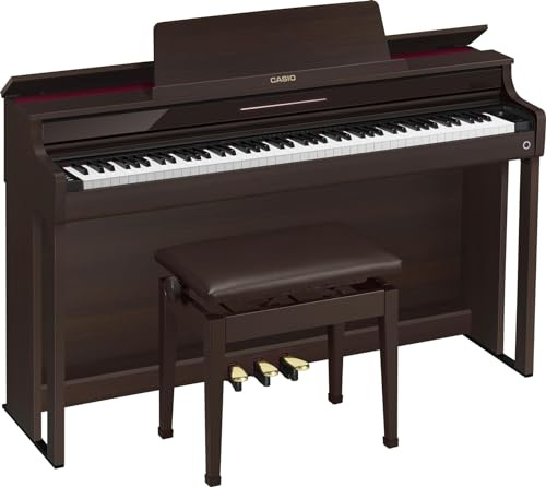 Casio Celviano AP-550 Digital Console Piano with 88 Keys Intelligent Hybrid Hammer Action Keyboard Dual Concert Piano Tones 40W System with 4