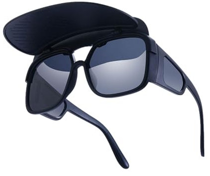Sunvisor Sunglasses for Biking | Cycling Glasses With Sun Visor | Sunglasses With Detachable Visor, Fishing Sunglasses With Sun Hat, Outdoor Sunglasses and Cycling Eyewear With Detachable Visor
