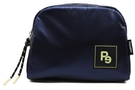 PONETTE - Trousse de toilette pour homme, classique, élégante, sobre, sac de toilette, voyage, bleu marine, Trousse pour homme