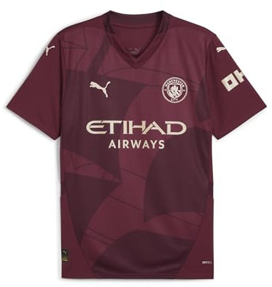 PUMA Manchester City 3. Trikot 2024/25 Saison - Replica - Herren - Burgunderrot - Größe: S