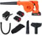 Calager Cordless Leaf Blower,21V Cordless Garden Vacuum with 2 Batteries and Charger, 2 in 1 Electric Leaf Blower and Vacuum,Small Lightweight Battery Powered Garden Blower for Lawn Patios (Orange)