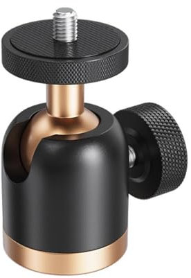 Dickly Ball Head Camera Mount Adapter 360 Degrees Horizontal 90 Degree Vertical Tripod Head Accessory for Slr Cameras Tripods, Style B