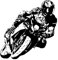 Modernes Wandtattoo „Sport Racing Motorrad“ für Jungen und Kinderzimmer, Motorradfahrer bei Sport-Fahrradtouren, Wandaufkleber, Schlafzimmer, extragroß – 68x72cm