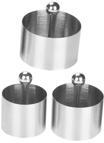 OFFSCH Stampo Rotondo in Acciaio Inossidabile per Decorazioni Piatti Freddi Stampi da Cucina per Mousse e Biscotti Utensili per Cucinare