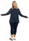 Yours Curve Blue Lace Long Sleeve Top - Women's - Plus Size Curve