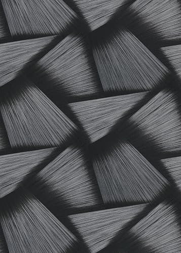 Erismann Vlies Tapete Design 3D Optik Fächer schwarz metallic glanz geometrisch 10401-15 Spotlight 2