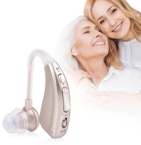 Hlfoaih Calidad de sonido con cancelación de ruido clara, mejora la capacidad de comunicación, recargable, duradero, cómodo de llevar, pequeño, portátil y oculto (plata)