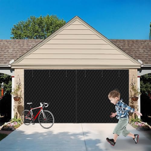 Kit d'isolation pour porte de garage, moustiquaire d'hiver avec aimants pour double porte, résistant aux intempéries, insonorisant, coupe-vent, installation facile