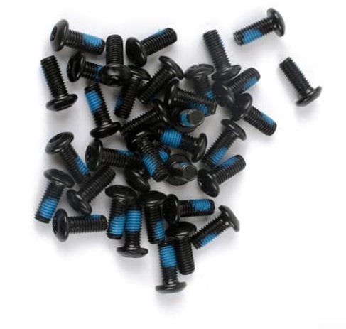 Secure and M5 - Pernos de disco de freno de bicicleta (12 mm, cabeza T25, 12 mm, 50 unidades)