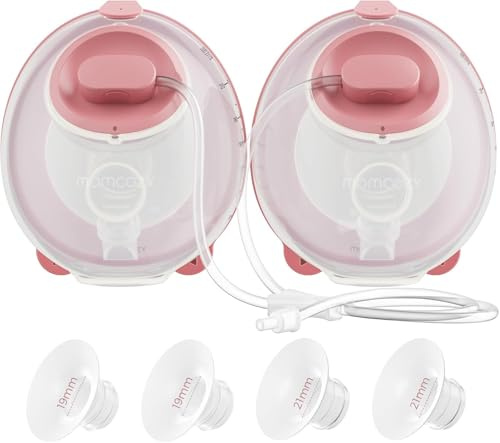 Momcozy Original V1 Pro/V2 Pro Breast Pump Replacement Accessories,Milk Collection Cups Only for Momcozy V1 Pro/V2 Pro, 2 Pack