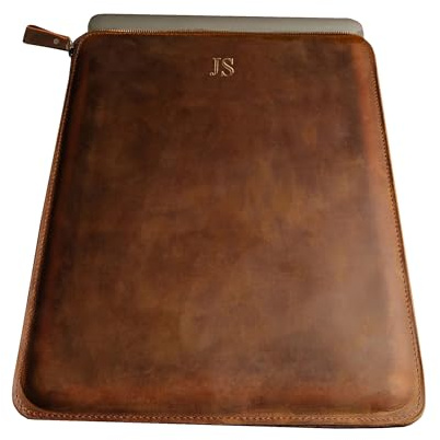 Custodia in vera pelle per MacBook Pro MacBook Air 13 14 15 16 pollici/Apple M1 M2 M3 M4 2024 2025 Protezione Del Manicotto Notebook Laptop & Tablet Cover/HP Dell Lenovo Asus Samsung LG Microsoft