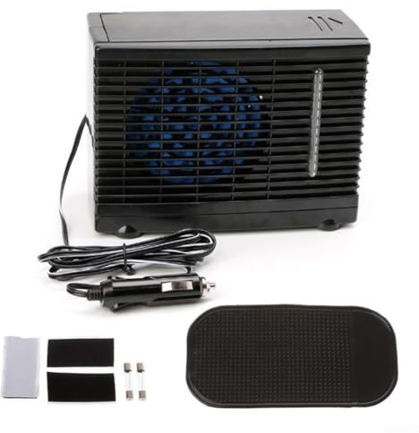 Ventola di raffreddamento ad aria portatile da 24 V, sistema di raffreddamento ad acqua per casa, auto, roulotte, viaggio, scrivania, condizionatore d'aria, filtro umidificatore, 200 x 110 x 150 mm