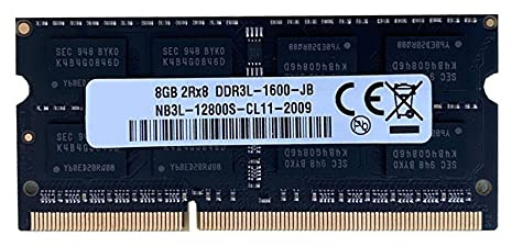 Leprera Memoria RAM per Laptop DDR3 da 8 GB 1600 MHz PC3-12800 1.35 V 204 Pin SODIMM Supporto Dual Channel per Memoria per Laptop