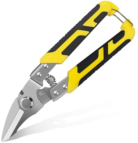 TUOLEWE 8.5 Inch Tin Snips Heavy Duty Scissors