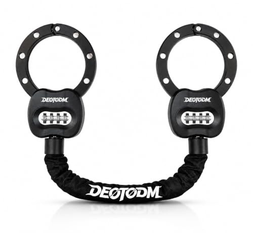 DEOTODM E Scooter Schloss Fahrradschloss Handschellenschloss Hohe Sicherheit Bike Lock 8mm Dicker Kette Kettenschloss Fahrrad für E-Scooter Fahrräder E-Bike Motorrad Fahrrad Schloss