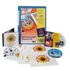 Avery L7676REV-25 CD-/DVD-Etiketten, Laser-Etiketten, 2 Stück pro Blatt, Durchmesser 117 mm, wiederablösbar, Schwarz und Weiß, 50 Etiketten