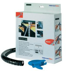 Indigo Helawrap Kabelschutz für Kabel, Silberfarben, Polypropylen (PP), HF, RoHS, 2 m, 2,7 cm