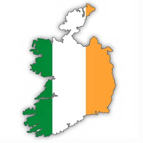 Auto Aufkleber, Car Sticker Eire Irland, Ireland. Konturgeschnitten. (ca. 11x11 cm)