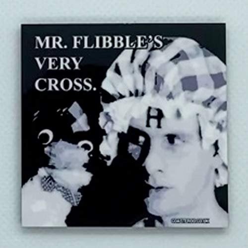 Mr Flibble’s Very Cross - Arnold Rimmer from Red Dwarf - Fridge Magnet - Hardboard - 57mm x 57mm - Gloss Finish