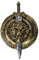 ILOVEFANCYDRESS Gold und Silber Gladiator Schild und Schwert Fancy Kleid Waffe Set