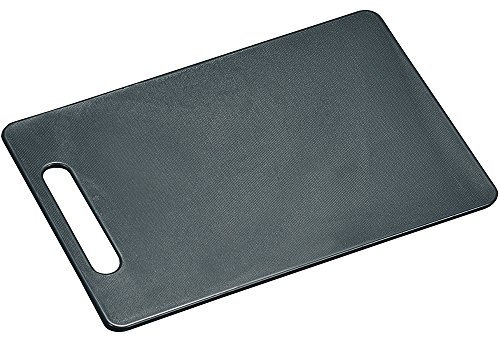 Kesper Schneidebrett aus grauem Kunststoff hergestellt, Hygienisch und spülmaschinengeeignet, Maße: 29 x 0,5 x 19,5 cm, 30474