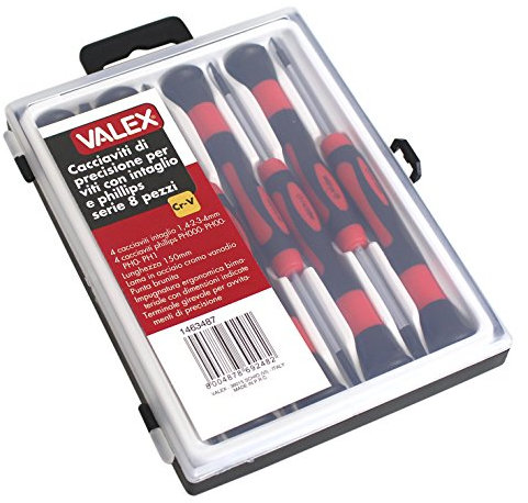 Valex Cacciaviti Precisione Fl+Ph 8 Pezzi